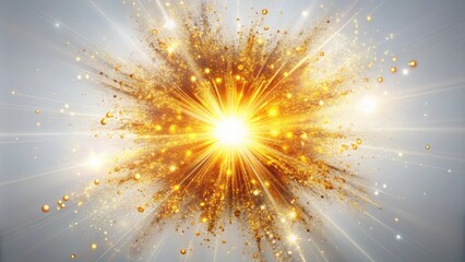 Canvas Print - A Golden Explosion of Light and Sparkle