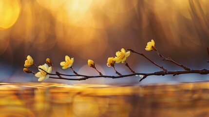 Canvas Print - Golden Hour Blossom