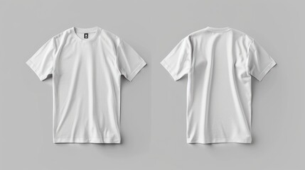 Wall Mural - White T-Shirt Mockup for Design