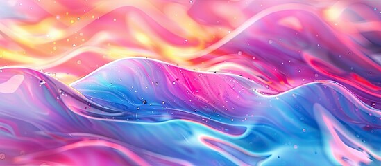 Sticker - Vibrant abstract gradient background with copy space image