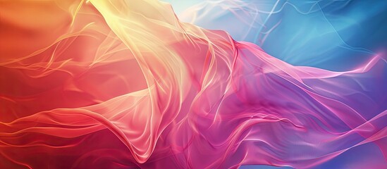 Poster - abstract gradient mesh background with vibrant colors and ample copy space image