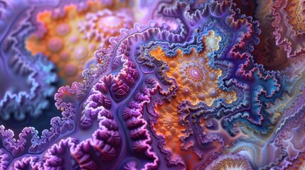 Poster - A mesmerizing fractal zoom delves into complex patterns, revealing vibrant colors and detailed geometric forms