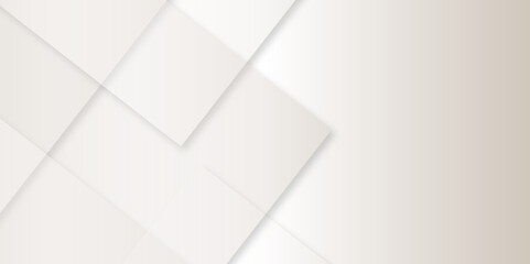 Poster - Abstract modern white and gray pattern geometric luxury gradient line background random square shape design. 3d shadow effects, modern design template background. layered geometric triangle shapes.
