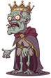 © TheosArtTavern - A creepy zombie character with a crown on his head