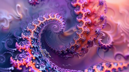 Poster - A vivid Mandelbrot fractal showcases swirling patterns and intricate details with vibrant colors, creating a mesmerizing abstract landscape