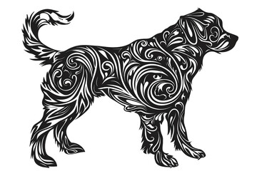 Dog illustration isolated on transparent background