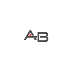 Wall Mural - Creative Letter AB logo design