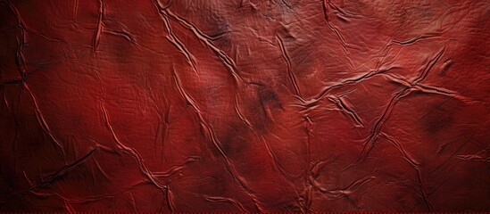 Sticker - A red leather sheet texture can be utilized as a background for a copy space image