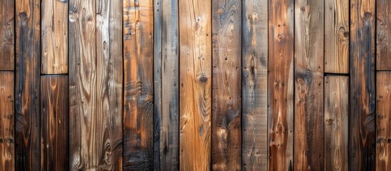 Sticker - Wood paneling texture background with a copy space image