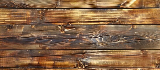 Sticker - Wood plank texture background with free copy space image for product or advertising