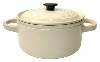 Wall Mural - PNG A beige retro soup pot with glass lid cookware white background appliance.