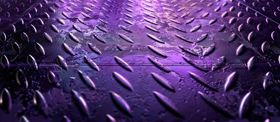 Poster - a purple backdrop featuring the textured look of a metal surface ideal for copy space images