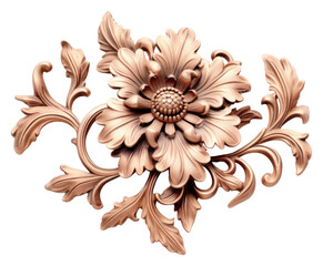 Wall Mural - PNG Ornament brooch art white background.