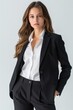 © dendyh7 - A businesswoman wearing formal suit isolated created with Generative AI