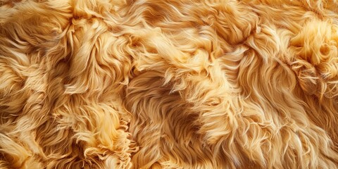 Poster - Soft fluffy wool texture in warm tones, perfect for cozy winter-themed designs and textile backgrounds