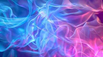 Canvas Print - a blue and pink background with a lot of smoke