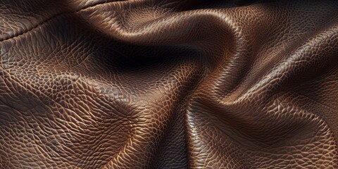 Poster - Soft leather texture with visible grain and natural imperfections, ideal for luxury products and fashion