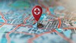 © YuDwi Studio - Medical Location Pin on City Map