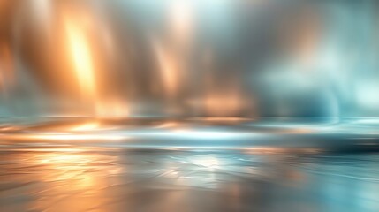 Poster - Abstract background with soft hues of orange and blue, creating a serene atmosphere perfect for modern designs and presentations.