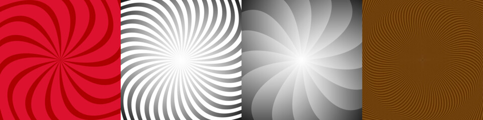 Poster - Abstract geometric ray burst background set