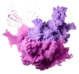 Sticker - PNG Purple white background splattered creativity.