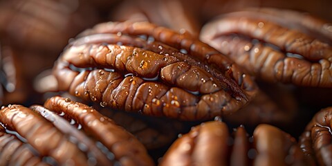 Poster - a pile of pecans.

