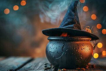 Wall Mural - Witch’s Cauldron Halloween Decor to Create a Scary and Magical Atmosphere