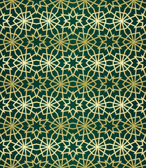 Poster - Islamic background with traditional style arabic. Seamless pattern for card, background, fabric or abstract design. Muslim ornament.