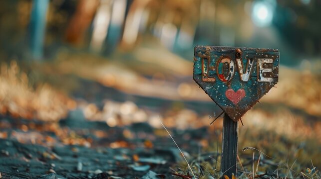message sign. Inspirational self-love concept image.