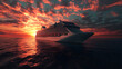 © Deanna - cruise ship at sunset