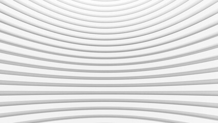 Poster - White curved structure, abstract background. Abstract building structures are used in graphics or various media. 3d rendering