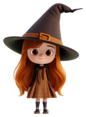 Poster - PNG  Cute witch character illustration