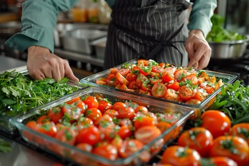 Fresh Vegetables Being Prepared in a Kitchen for a Culinary Experience During Daylight Hours