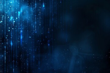 Aufkleber - An image of blue binary data on a computer screen