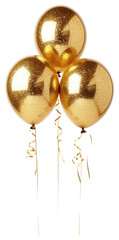 Poster - PNG Golden glitter balloons celebration decor