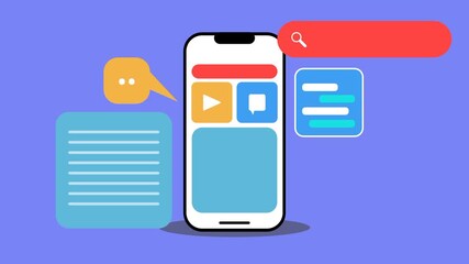 cellphone application design, news and information application design, modern application design