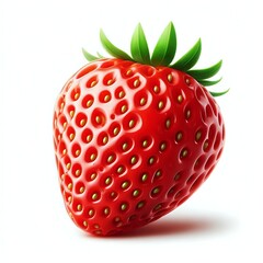 strawberry on white