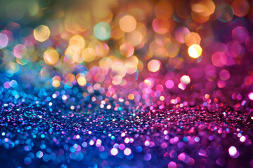 Wall Mural - vibrant abstract background with multicolored sparkling glitter