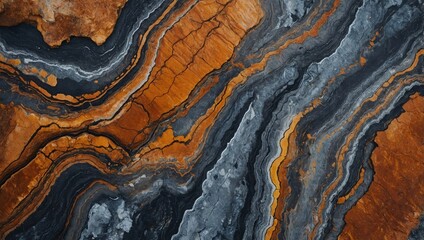 Wall Mural - Abstract patterns on diverse natural stone