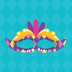 Wall Mural - Colored carnival mask Vector