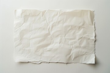 Poster - A simple still life image of a blank sheet of white paper placed on a table