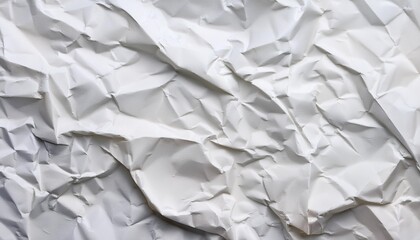 Poster - old white crumpled paper sheet background texture