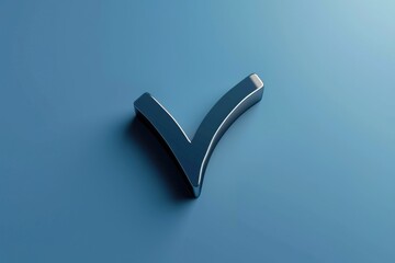 Poster - A close-up shot of a metal object placed on a blue surface