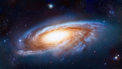 Canvas Print - background wallpaper picture of a beautiful galaxy in the middle of spaxe