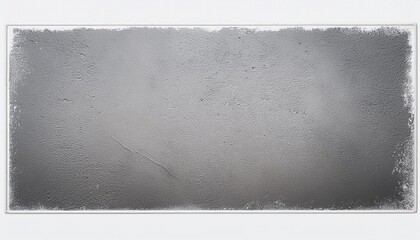 Canvas Print - gray grunge layer of rough texture of plaster or concrete with white frame edge