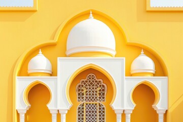 Poster - A historic building with arches and windows, perfect for architectural or cityscape imagery