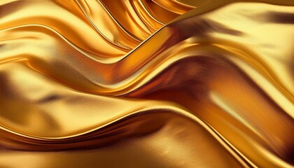 Poster - an abstract image displaying a rich gold textured surface with dynamic patterns and vibrant shades