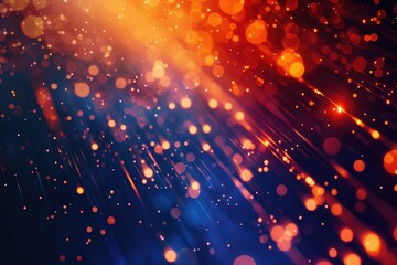Poster - A close-up shot of a blurry background with lights, perfect for creating a sense of mystery or atmosphere