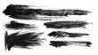© ChaoticMind - This artistic image features elongated and dynamic black brush lines on a white background, illustrating a modern abstract style with emphasis on movement and simplicity.