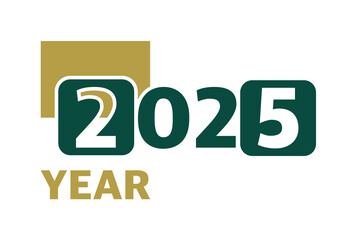 Poster - Parola 2025 YEAR  con sfondo colorato gradiente